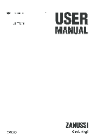 Dishwasher Zanussi 156985811-00-082009 User's Manual