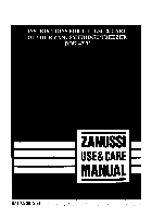 Freezer Zanussi 42FF Use & Care Manual