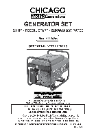 Portable Generator Harbor Freight Tools 92455 User's Manual