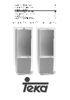 Refrigerators Teka N/A NF 347 User's Manual