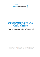 Software OpenOffice.org OpenOffice - 3.3 Calc Guide